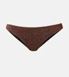 Eres Orange Stretch Nylon Blend Etincelant Bikini Bottom In Brown