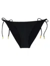 Eres Bikini Bottoms Tie-side Gold Accents In Blue