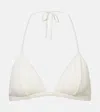 Eres Extra Jacquard Bikini Top In White