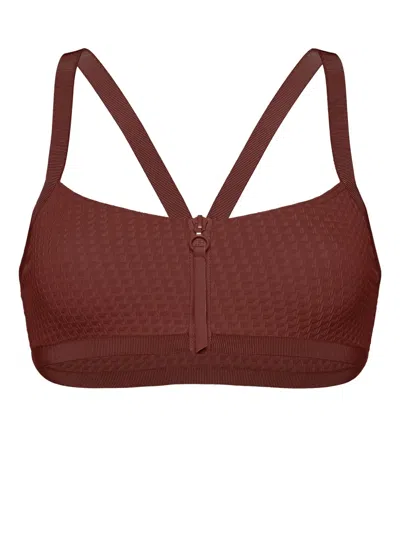 Eres Fame Bikini Top In 褐色