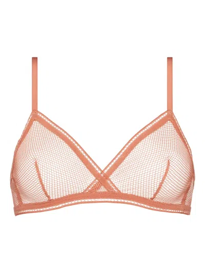 Eres Fard Wireless Triangle Bra In Pink