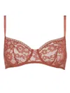 Eres Farouche Balconette Bra In Brown