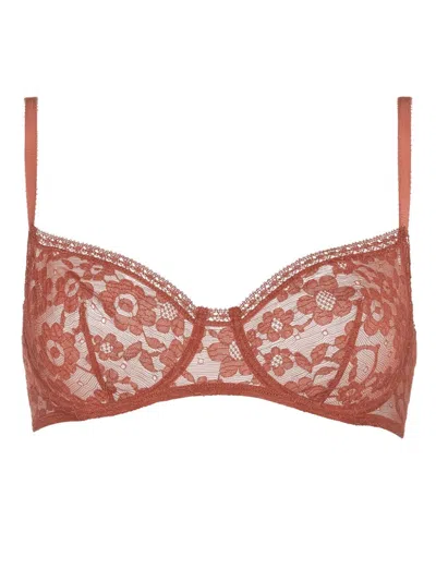 Eres Farouche Balconette Bra In Brown