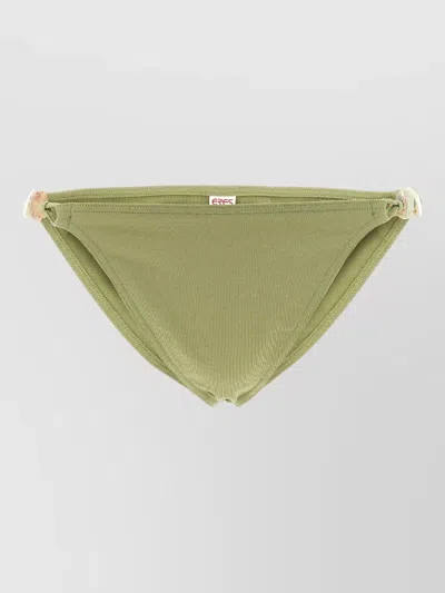 Eres Farrah Bikini Briefs Beaded Low Rise Ties In Green