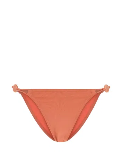Eres Farrah Ring-detail Bikini Bottoms In Orange