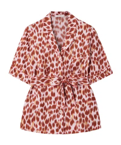 Eres Fauve Tlemeda Printed Pajamas In Brown