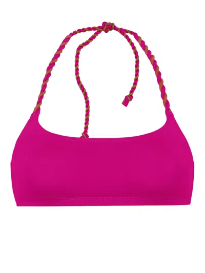 Eres Festif Halterneck Bikini Top In Pink