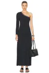 Eres Play One-shoulder Maxi Dress In Noir