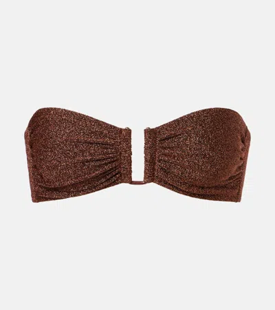 ERES FLAMBOYANT LUREX® BANDEAU BIKINI TOP