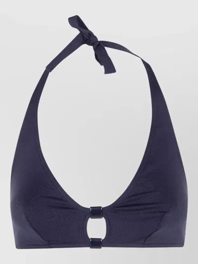 Eres Float Halter Neck Bikini Top Ring In Purple