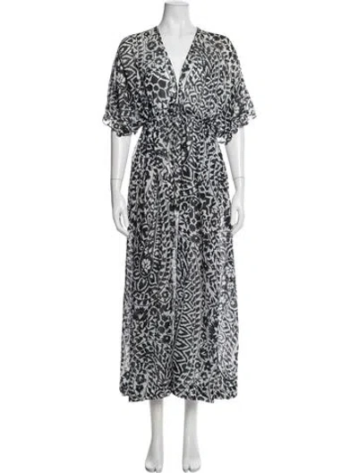 Pre-owned Eres Floral Print Cover-up In Blue