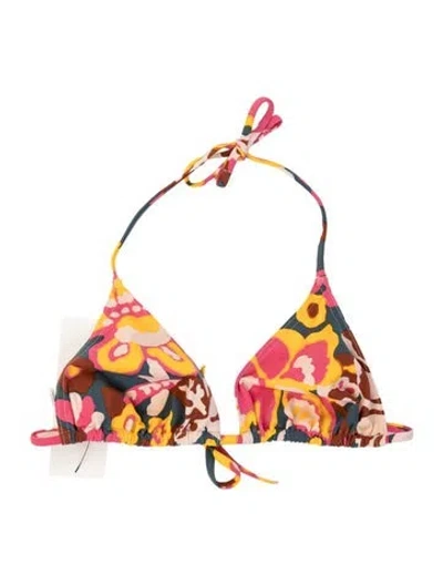Pre-owned Eres Floral Print Top In Multicolor
