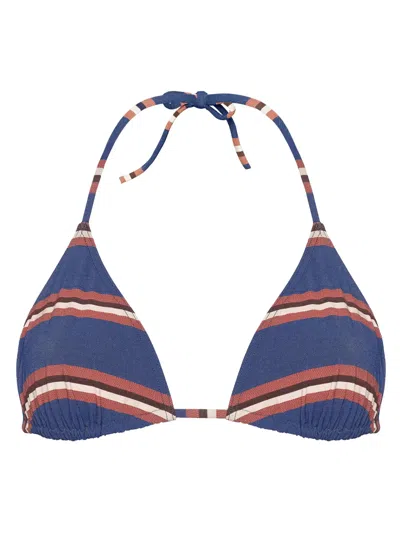 Eres Flots Bikini Top In Blue
