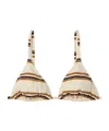 Eres Flots Triangle Bikini Top In Neutral