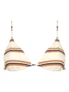 Eres Flots Triangle Bikini Top In White