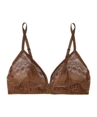 Eres Fragrance Triangle Bra In Brown