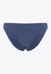 Eres High-cut Blue Bikini Bottom With Low Waist Design In Blue