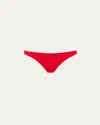 Eres Fripon Solid Low-rise Hipster Bikini Bottoms In Red