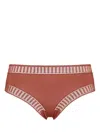Eres Gabby Graphic Tanga Briefs In Brown