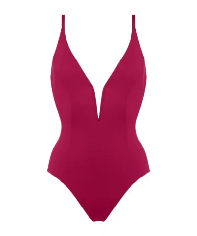 Eres Galbe One-piece Swimsuit In Red