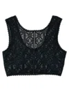 Eres 'art Gallery Lace Detail Sleeveless Bra' In Black