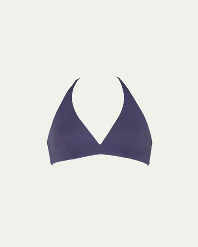 Eres Gang Full Halter Bikini Top In Bain De Minuit