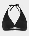 Eres Gang Full Halter Bikini Top In Noir
