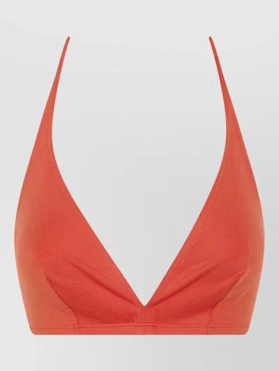 Eres Gang Halterneck Triangle Bra Top In Orange