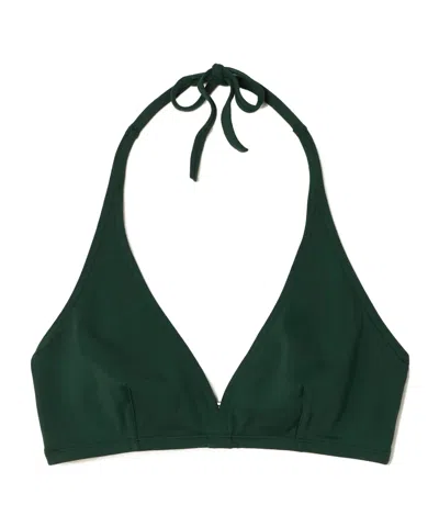 Eres Gang Triangle Bikini Top In Green