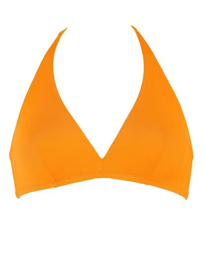 Eres Gang Triangle Bikini Top In Orange