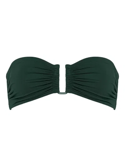 Eres Gathered-detail Bikini Top In Green