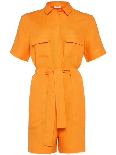 Eres Généreux Playsuit In 橘色
