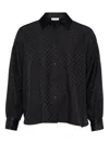 Eres Geometric-pattern Shirt In Black