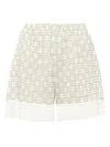 Eres Geometric-pattern Shorts In 绿色