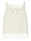 Eres Geometric-pattern Top In 白色