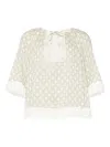 Eres Geometric-pattern Top In 绿色
