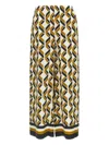 Eres Geometric-print Elastic-waist Trousers In Brown