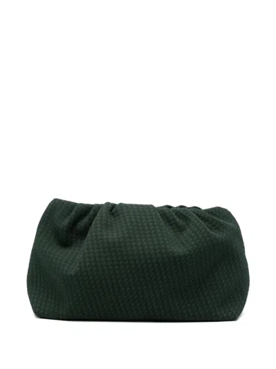 Eres Geometric-pattern Clutch Bag In Green