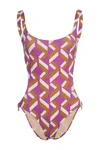 Eres Glam Sophistique Imprime Swim Purple In Multi