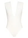 Eres Deep-v Glamorous Swimsuit In 白色