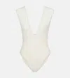 Eres Deep-v Glamorous Swimsuit In White