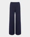 Eres Goland Knit Wide-leg Trousers In Bleu