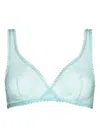 Eres Gourmande Wireless Triangle Bra In Blue