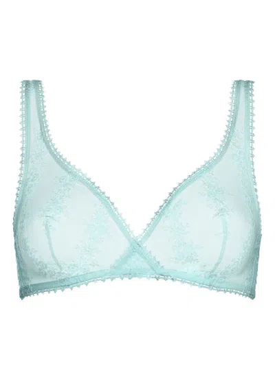Eres Gourmande Wireless Triangle Bra In Blue