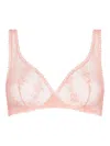 Eres Gourmande Wireless Triangle Bra In Pink