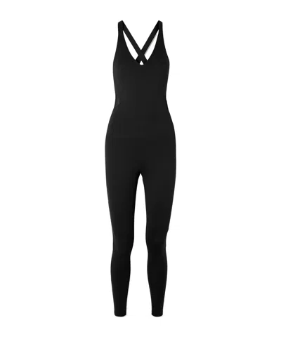 Eres Graham Tulle-trimmed Stretch-jersey Jumpsuit In Black