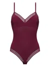 Eres Graphic-lace Bodysuit In Purple