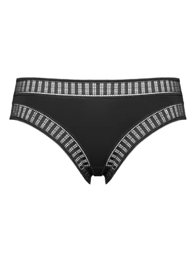 Eres Graphic-lace Briefs In Black