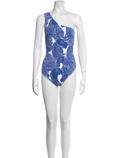 Pre-owned Eres Graphic Print One-piece In Blue
