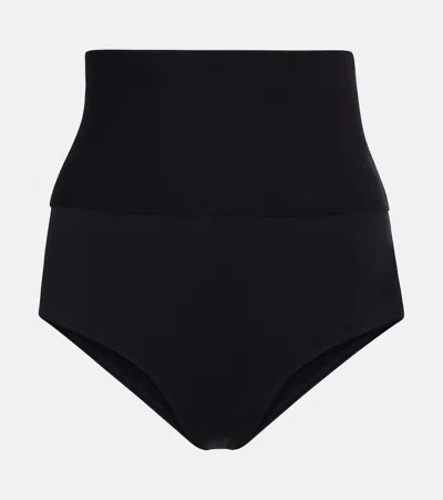 Eres Gredin High-rise Bikini Bottoms In Black
